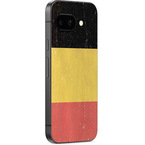 Belgium Flag Distressed Google Pixel 9a Skin